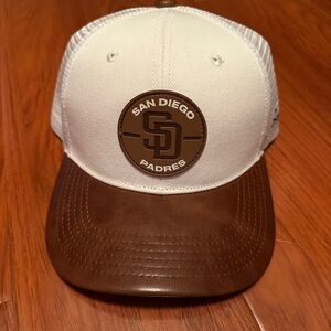 San Diego Padres White and Brown Cap